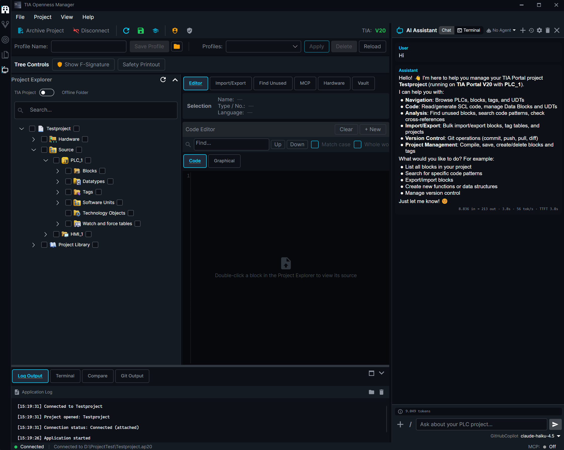 AI Assistant Chat Interface
